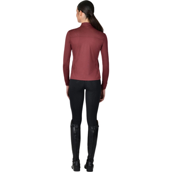 Dublin Womens Breathable Long Sleeve Riding Top 1027709 - Cabernet
